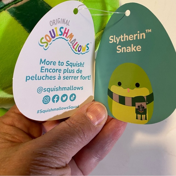 Squishmallows Harry Potter Slytherin Snake 8” high NWT - Picture 4 of 8